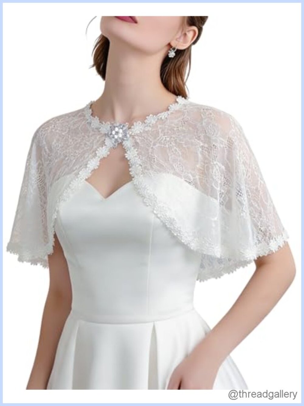 Lace Shawl Wrap for Women Evening Dress Wedding Cape